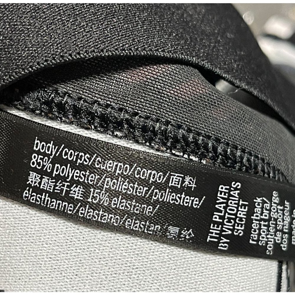 Victoria's Secret Victoria Sport Racerback Sport Bra Black Pink Size S Small - Picture 5 of 5